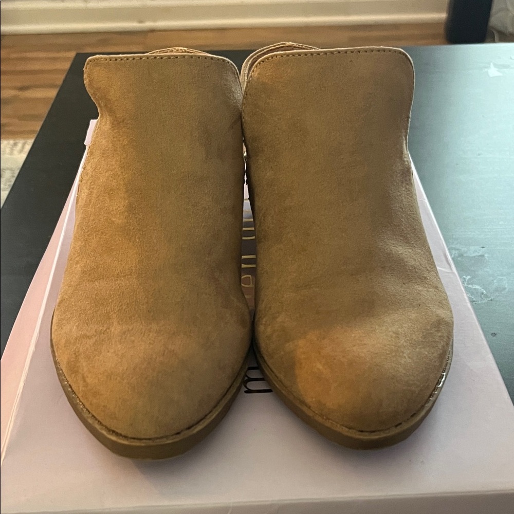 Madden Girl Tan Ankle Booties